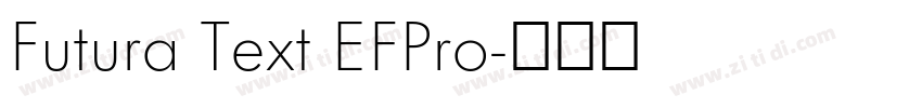 Futura Text EFPro字体转换